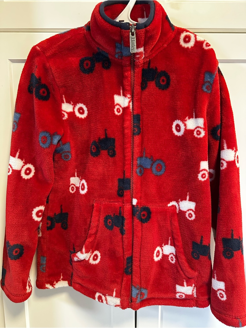 Kids Red Tractor Fleece Zip Jacket size 7